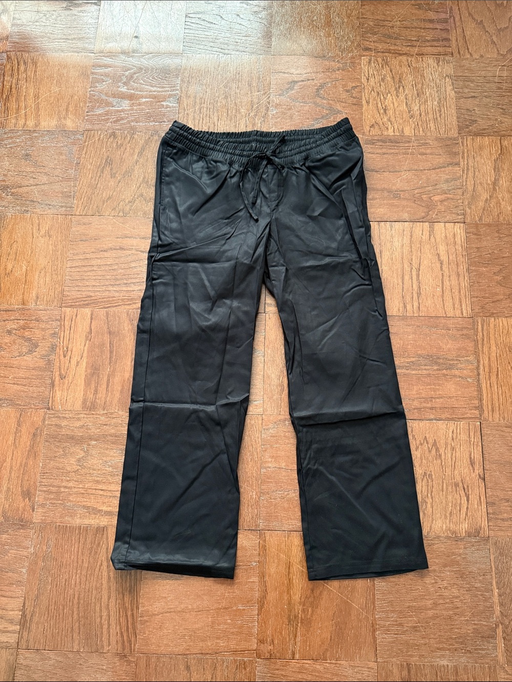 GAP Women's Maternity Under Belly Twill Black Drawstring Pants
